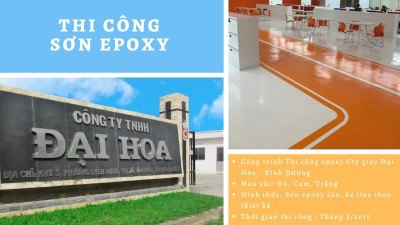 Thi Công Sơn Epoxy Tại Công Cty Giày Đại Hoa