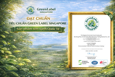 Apple Paint Nhà máy sơn Apple Paint đạt chứng nhận Leed, iso 14001 và Green Lable