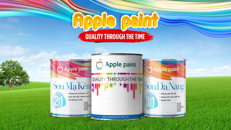 Sơn epoxy sàn nhà xưởng Apple Paint hệ lăn gốc nước có giá tốt nhất hiện nay